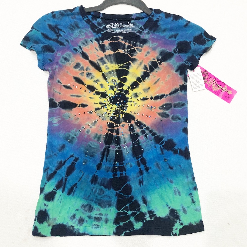 NWT Girl's Tie Dye T Shirt By L.O.L. Vintage